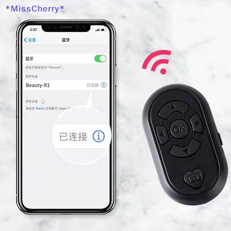 Nút Điều Khiển Chụp Ảnh Tự Sướng Bluetooth Thông Dụng Cho Điện Thoại Di Động Mới