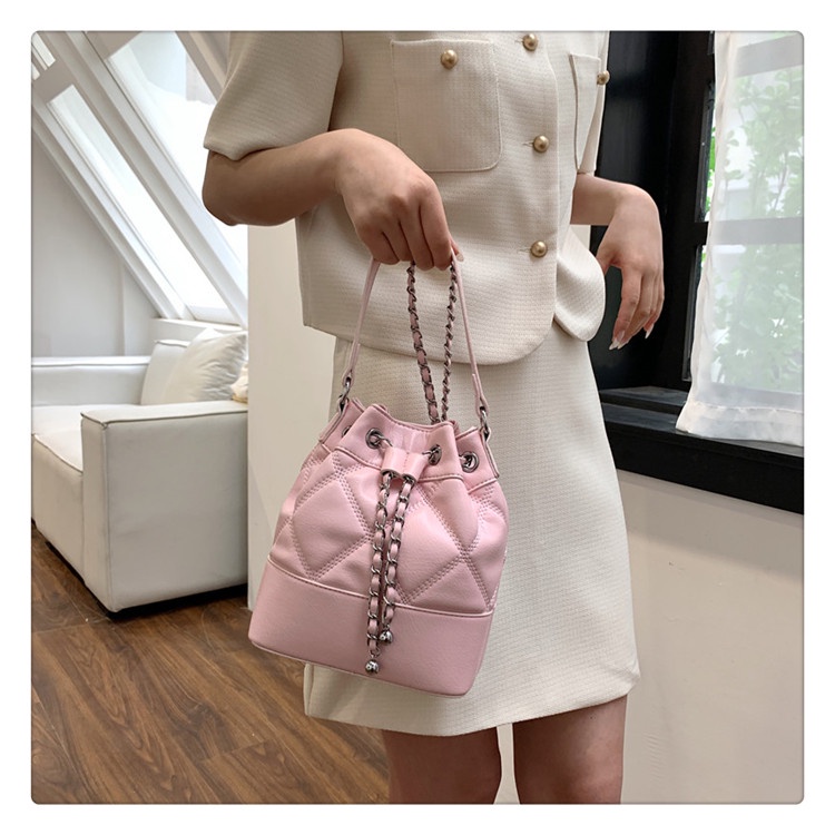 Túi Xách Da PU Màu Trơn Đeo Chéo Thời Trang Dành Cho Nữ