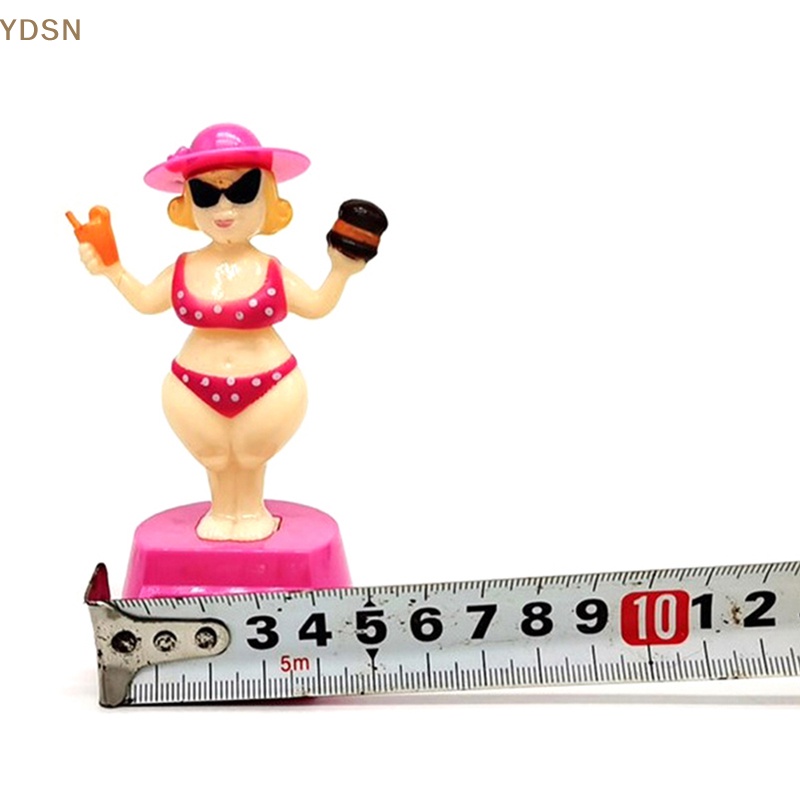 [YDSN]  Car Dashboard Doll Auto Car Solar Shaking Head Dolls Innovative Car Interior Ornaments Decoration Rich Woman Dancing Rocking Toy  RT