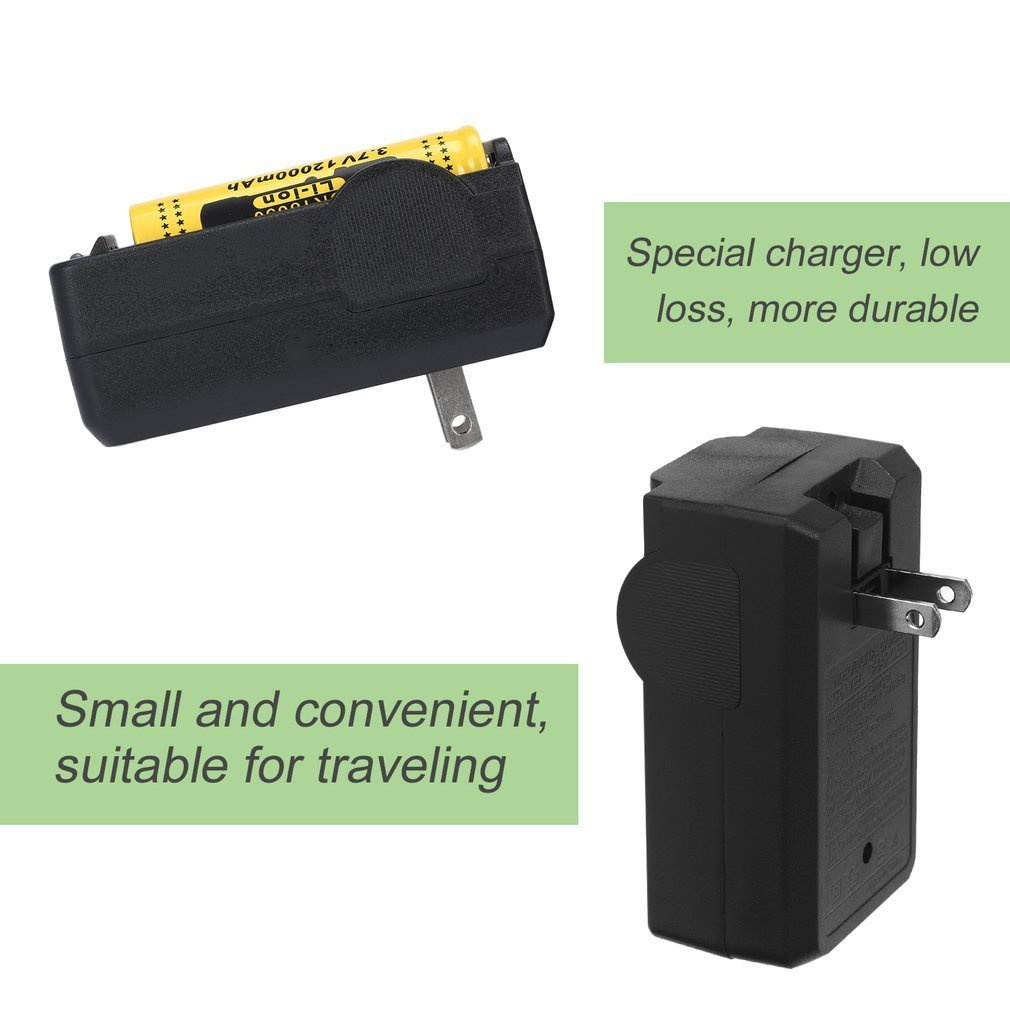 Ac 110-240V 18650 4.2V Rechargeable Li-Ion Dual Battery Charger Us Plug Travel Power Adapter Led Indicator [Q/11]