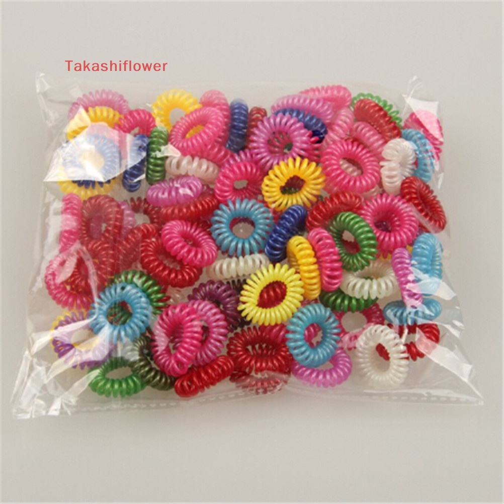 Bộ 10 Dây Buộc Tóc Nhựa Không Để Lại Dấu Vết