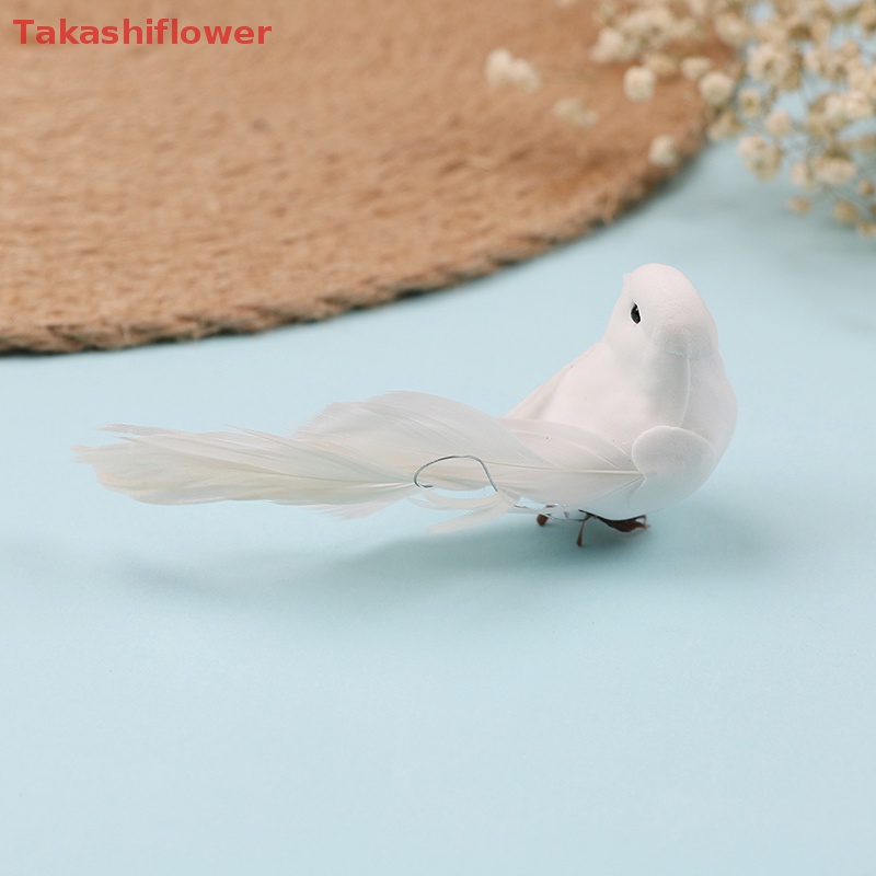 1 Chú Chim Giả mini Bằng Xốp Dùng Trang Trí