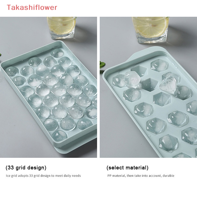 1 Khay Nhựa Làm Đá Hình Cầu 3D Có Nắp Đậy