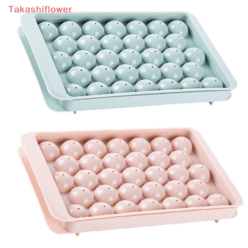 1 Khay Nhựa Làm Đá Hình Cầu 3D Có Nắp Đậy