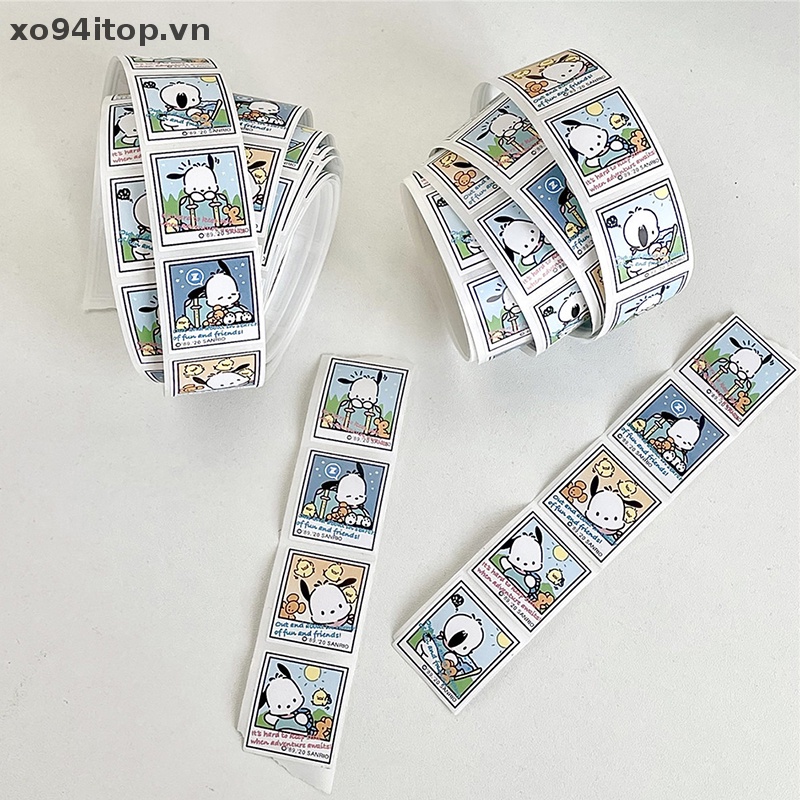 Set 200 Miếng Dán Họa Tiết Hoạt Hình Pochacco Dễ Thương Dùng Trang Trí Thiệp / Đồ Thủ Công Diy