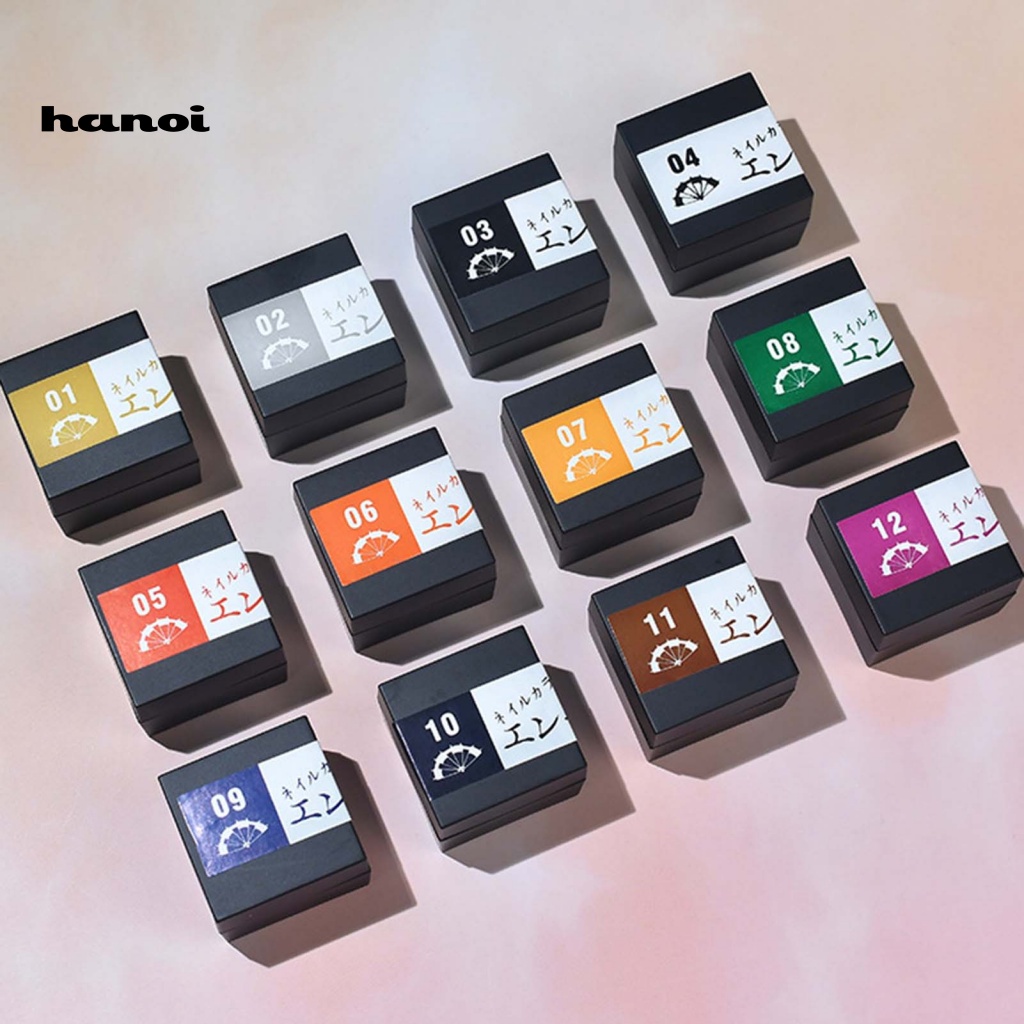 Gel Sơn Móng Nhanh Khô 5ml 12 Màu Sắc Tùy Chọn Phong Cách Nhật Bản Dành Cho Nữ