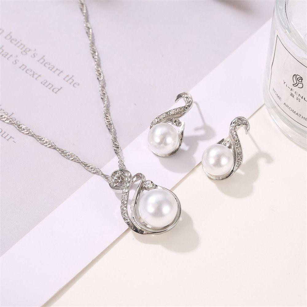 26EDIE Bộ Bông Tai Hình Giọt Nước Phong Cách Vintage Lãng Mạn