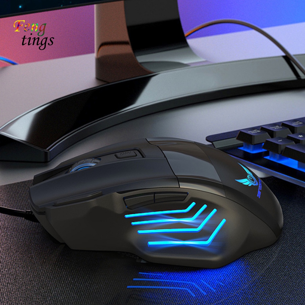 Chuột Cơ Chơi Game 5500 DPI Làm Bằng Nhựa