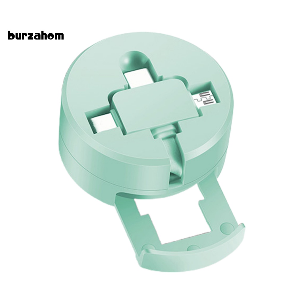 Dây Cáp Sạc USB Hình Tròn Ba Trong Một Khối Lượng Nhẹ Chống Rách