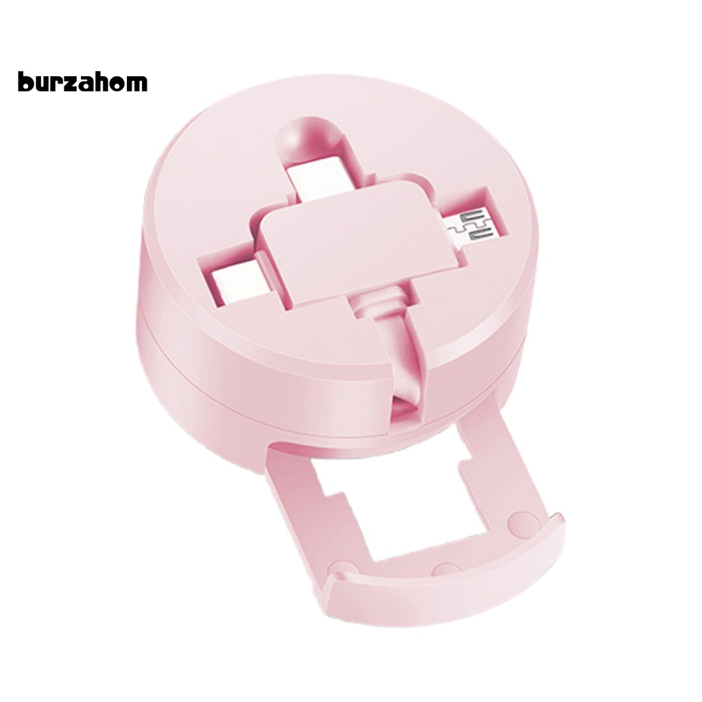 Dây Cáp Sạc USB Hình Tròn Ba Trong Một Khối Lượng Nhẹ Chống Rách