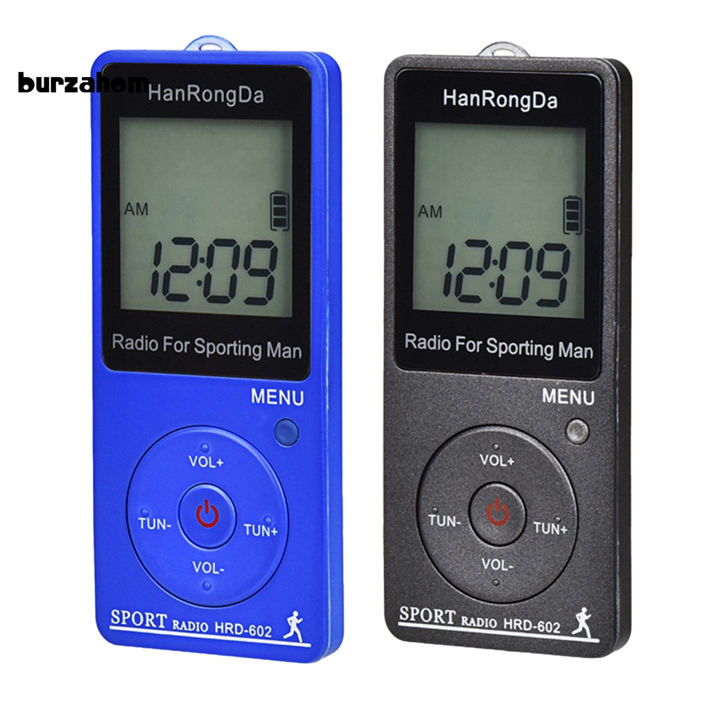 Radio Kỹ Thuật Số Mini HRD-602 Màn Hình LCD Tích Hợp Đài FM / AM Bỏ Túi Tiện Dụng Cho Leo Núi