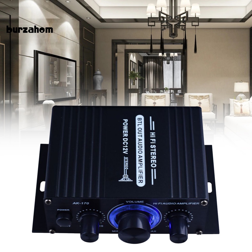 Thiết Bị Khuếch Đại Âm Thanh Mini AK170 HiFi 12V 2CH Chuyên Dụng Cho Gia Đình