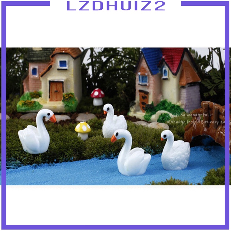 Bộ 10 Tượng Nhỏ Màu Trắng Dùng Trang Trí Tiểu Cảnh