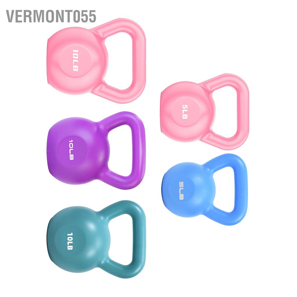 Vermont055 PE Kettlebell Trọng lượng dành cho Nam Nữ Bài tập Rèn luyện Sức mạnh Thể dục Chức năng Plyometrics