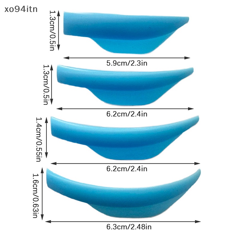 Tn Set 4 Cặp Đệm Silicone Hỗ Trợ Uốn Cong Lông Mi