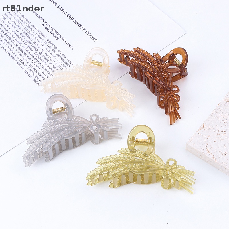 Rt Kẹp Tóc Hình Cá Mập Bằng Acrylic Màu Thạch Cho Nữ