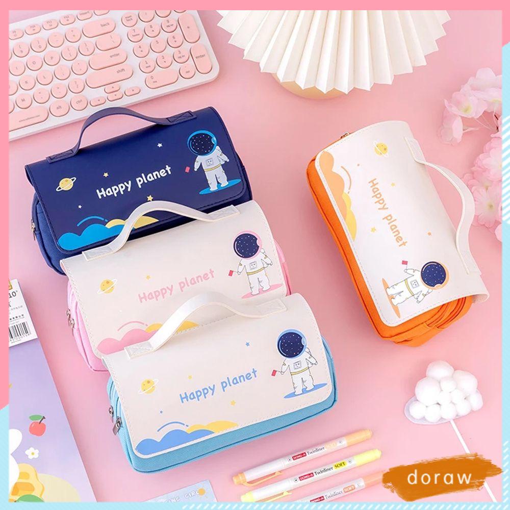 Túi Đựng Bút Hai Ngăn Sức Chứa Lớn Hình Dạng Balo Đi Học
