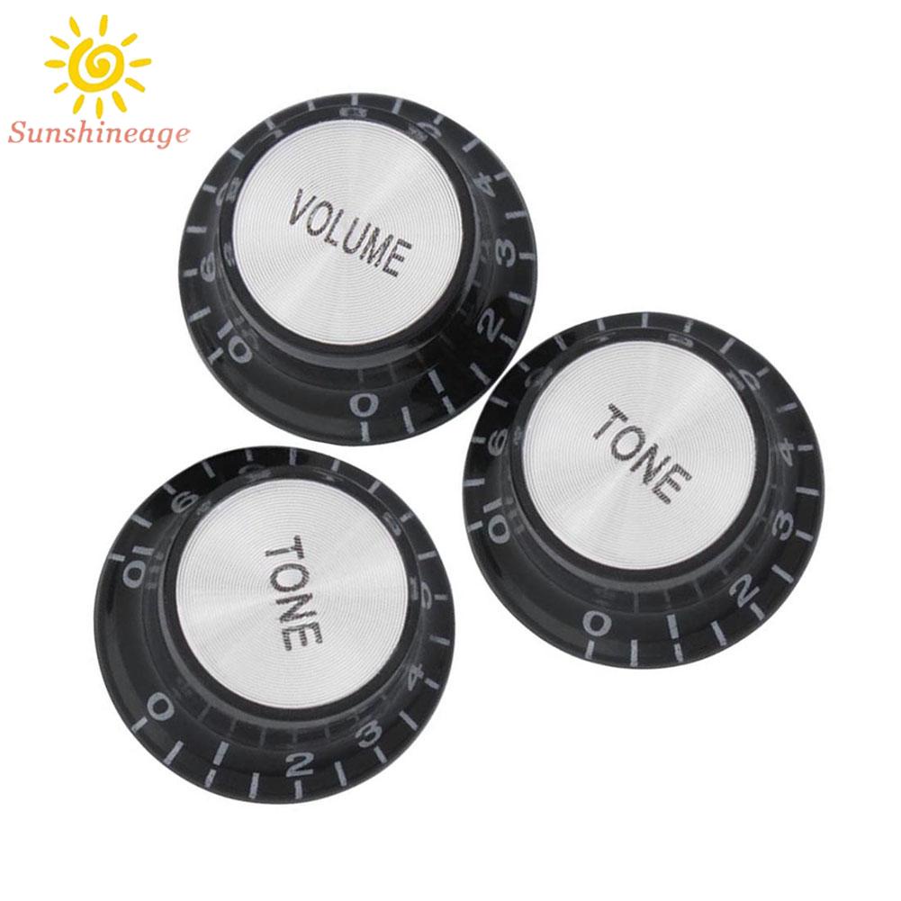 Set 3 Núm Điều Chỉnh Âm Lượng 1 / 2 Tông Cho Đàn Guitar Bass