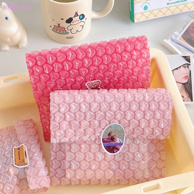 Set 10 Túi Bong Bóng Hình Trái Tim Chống Sốc / Thấm Nước Dùng Để Đựng Quà