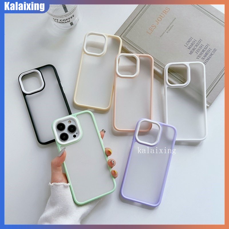 Ốp Điện Thoại Cứng Chống Dấu Vân Tay Màu Kẹo Chất Lượng Cao Cho iPhone 14 Pro Max13 Pro Max
