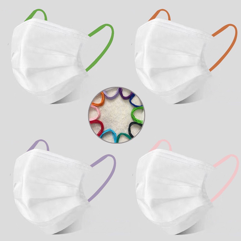 Khẩu Trang Người Lớn Màu Trắng Có Dây Đeo Tai Độc Đáo Bảo Vệ Chống Nhỏ Giọt
