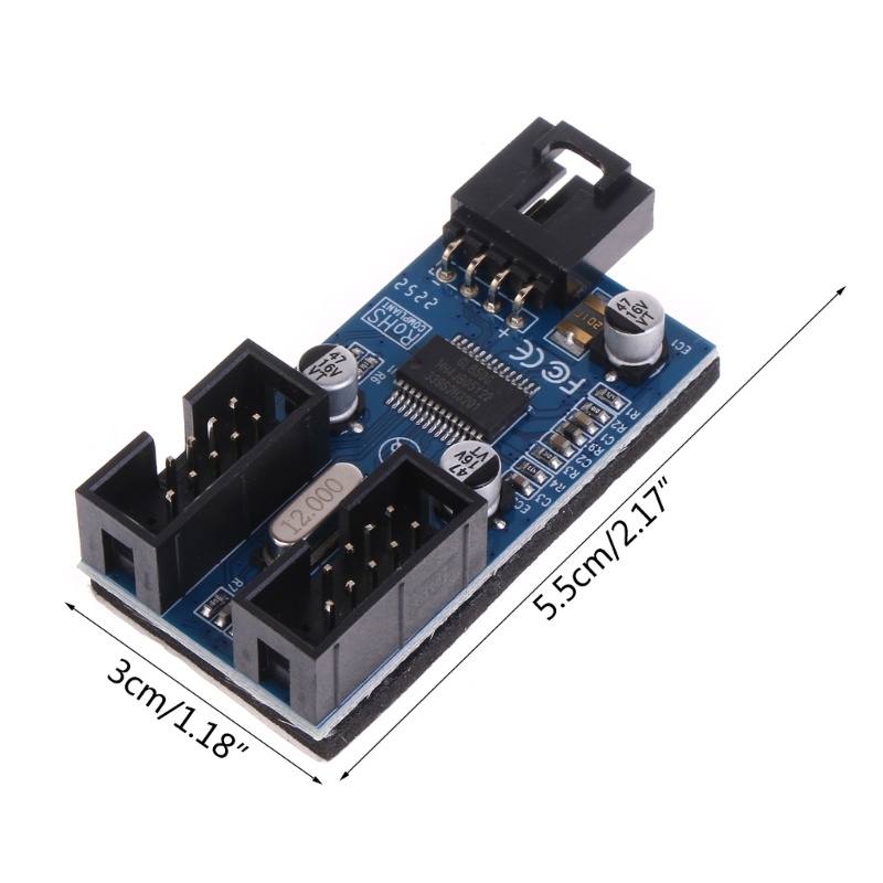 Cổng Kết Nối Chuyển Đổi USB HUB 1 Sang 2 9-Pin 2 0 9pin Đa Năng Tiện Dụng