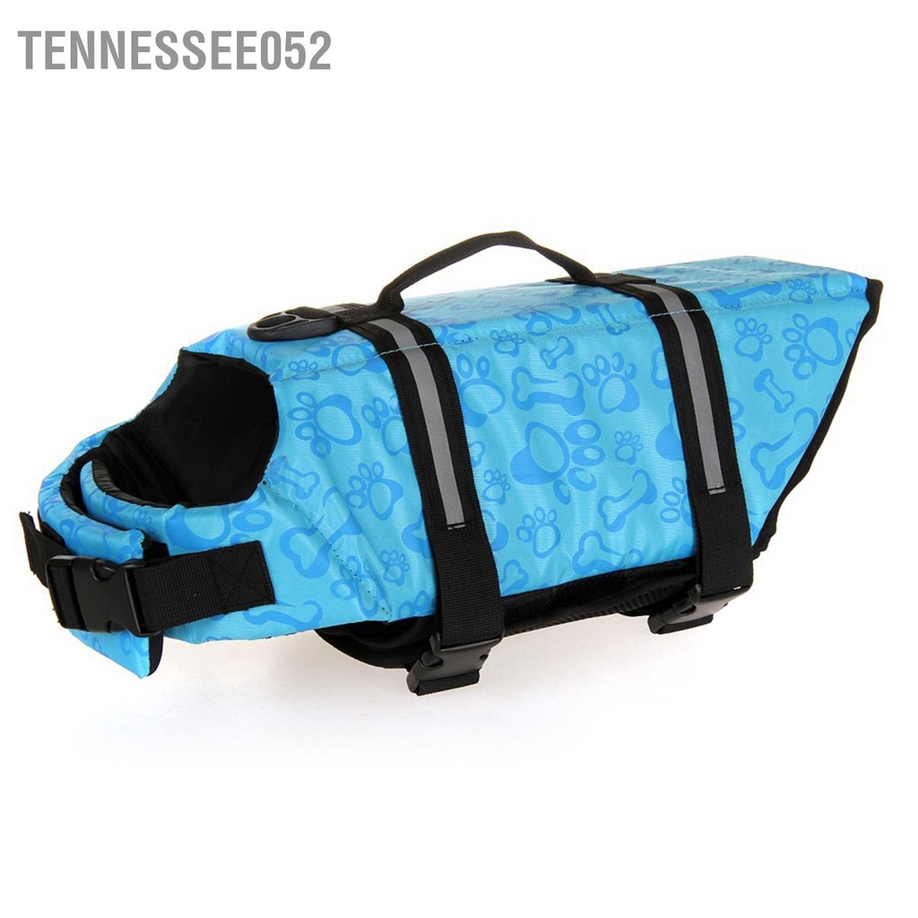 Tennessee052 Áo Phao Cho Chó Màu Xanh Họa Tiết Xương Phản Quang Thú Cưng Cứu Sinh Tuyển Nổi Vest Chèo Thuyền Bơi Cỡ M