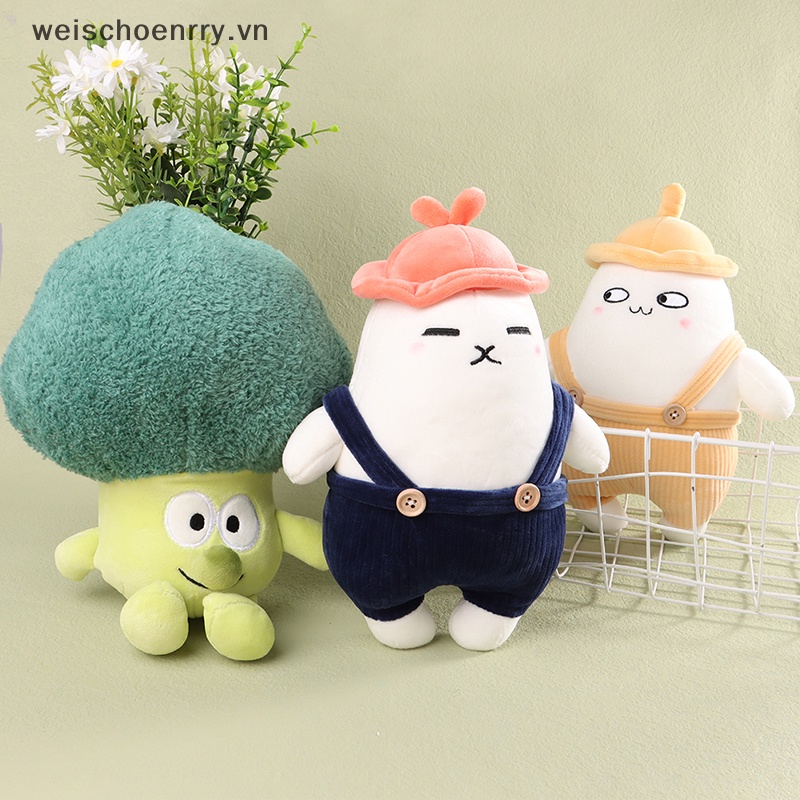 Đồ Chơi Nhồi Bông Hình Rau Củ Quả Hoạt Hình Đáng Yêu