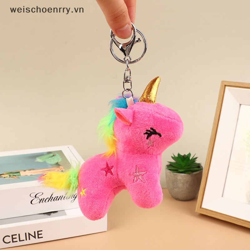 Móc Khóa Kỳ Lân Nhồi Bông Mini Mềm Mại Dành Cho Bé Gái