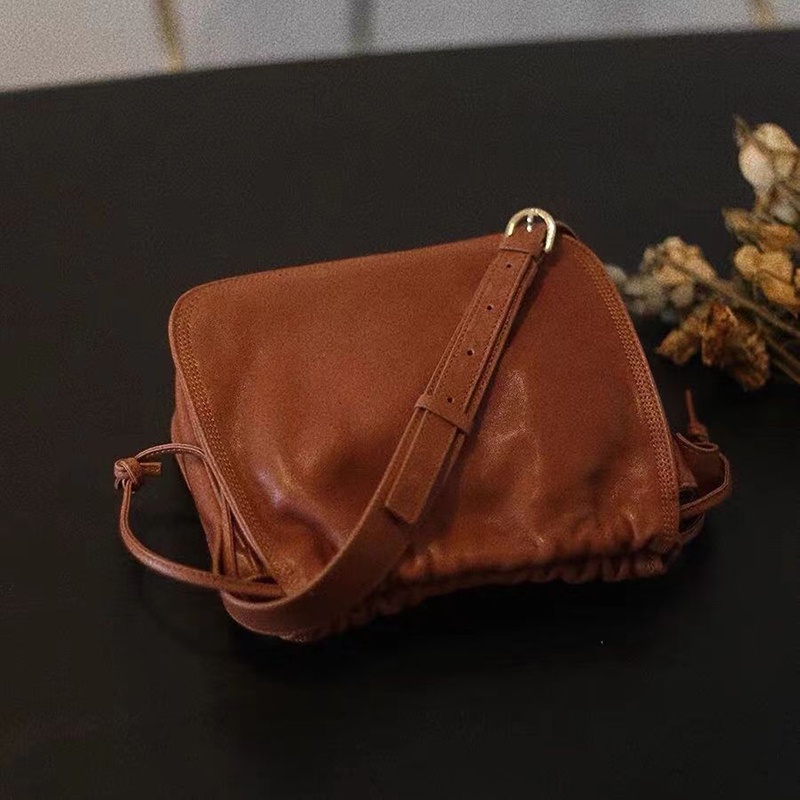 Túi Da Đeo Vai Dây Rút Thời Trang Dành Cho Nữ