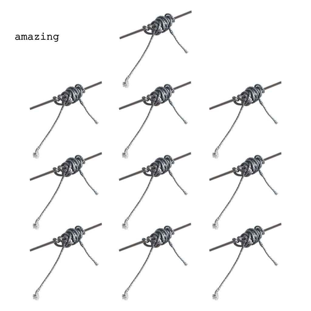 Bộ 10 Kim Câu Cá Bằng Thép Không Gỉ Bền Bỉ Tái Sử Dụng Được