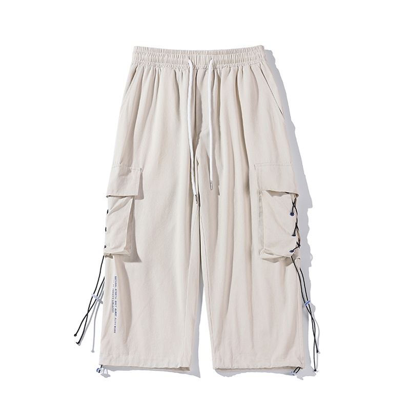 Quần Short Dáng Rộng Cỡ Lớn Phối Dây Rút Thời Trang Trẻ Trung