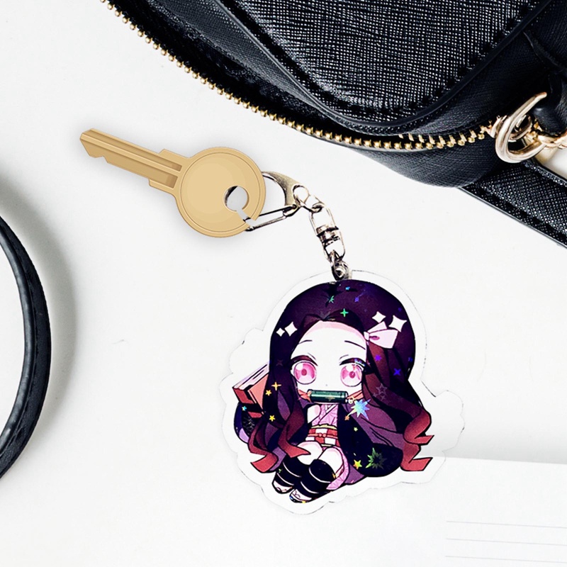 Móc Khóa Hoạt Hình Demon Slayer Bằng Acrylic