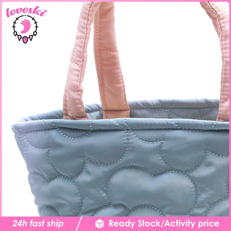 [Lovoski] Túi Xách Tote Chần Bông Phong Cách Boho Đi Cắm Trại Hàng Ngày Cho Nữ