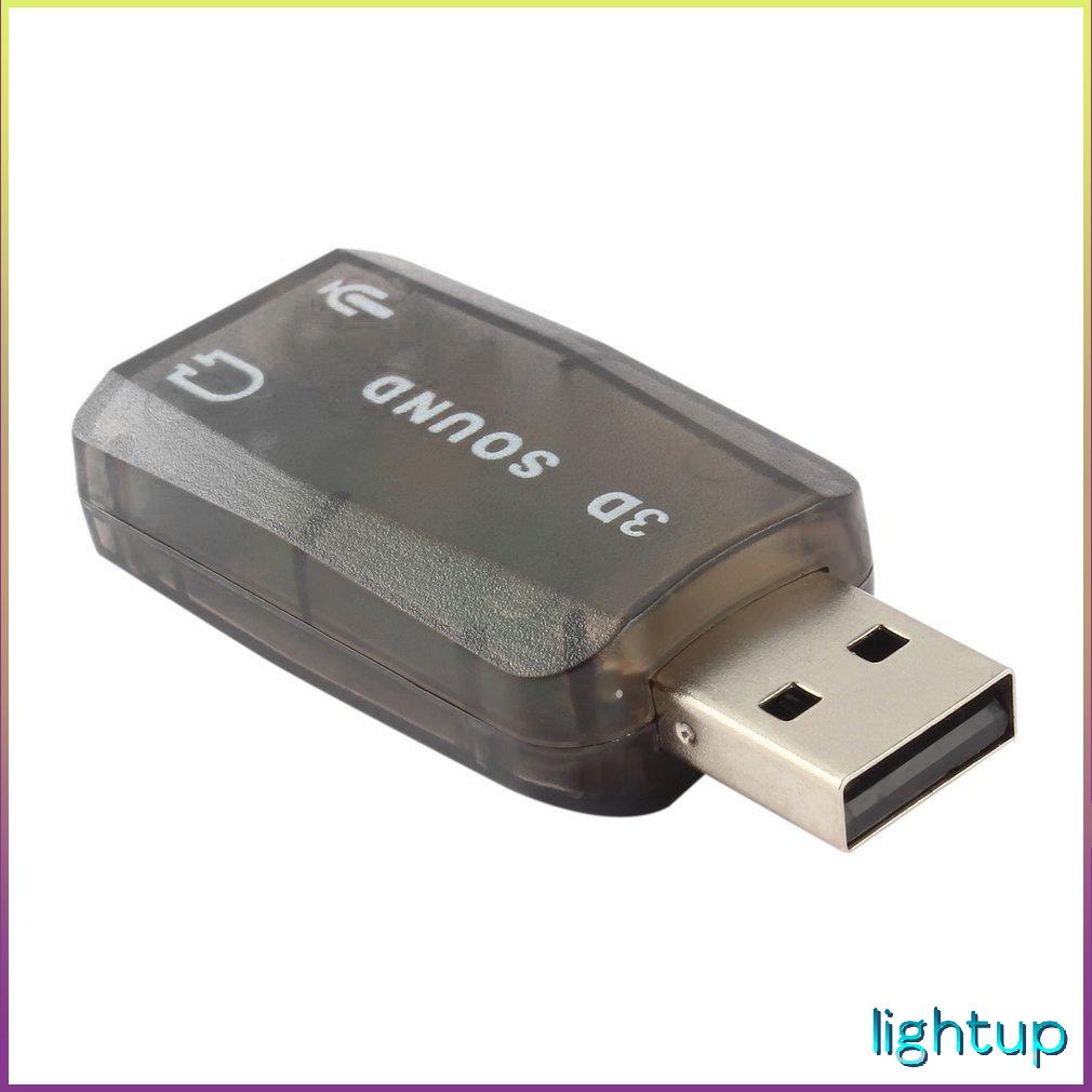 Card Âm Thanh Tai Nghe 3D USB Bên Ngoài Laptop Micro Dữ Liệu Adapter Mic Giao Diện Loa Giắc Cắm 3.5Mm Bộ Chuyển Đổi Điều Hợp [Y/4]