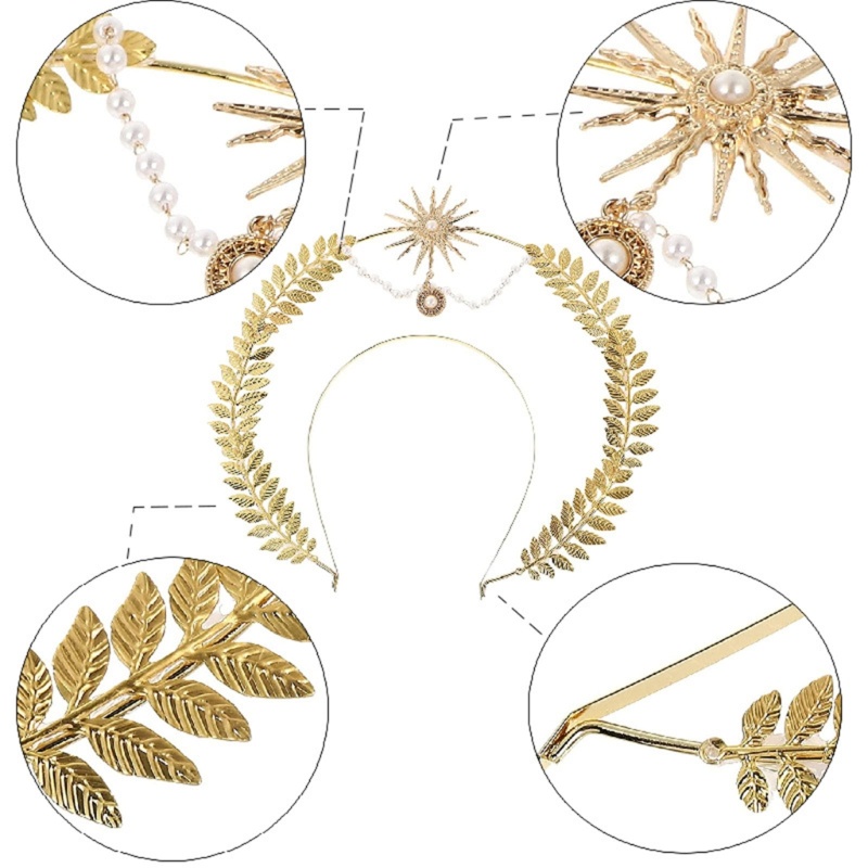 Băng Đô Cài Tóc Đính Đá Xinh Xắn Cho Cô Dâu