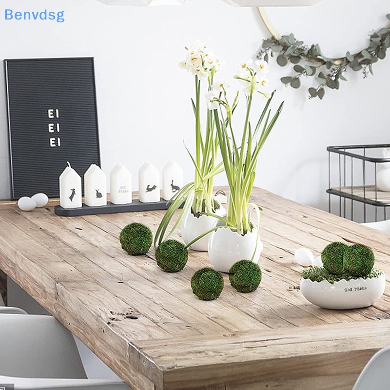 Quả Bóng Khô Nhân Tạo Màu Xanh Lá Kích Thước 5 / 8 / 10cm Dùng Trang Trí Nhà Cửa / Sân Vườn