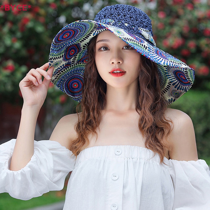 Nón Cói Rộng Vành Thời Trang Đi Biển Mùa Hè Cho Nữ Mới