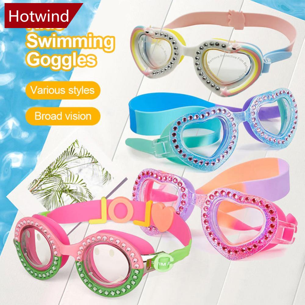 Kính Bơi Chống Tia UV Hình Trái Tim Hoạt Hình Dành Cho Trẻ Em K8R5