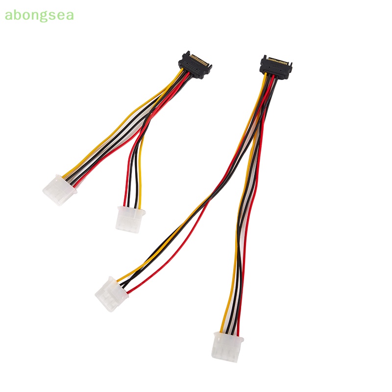 Dây Cáp Nguồn Mở Rộng 20 / 30cm SATA 4pin Male Sang Molex IDE Dual Big 4pin Female Cho Ổ Cứng HDD