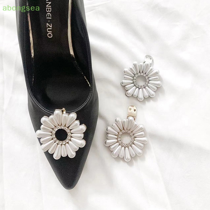 1 Cái Kẹp Đính Ngọc Trai Trang Trí Giày Cao Gót Cho Cô Dâu