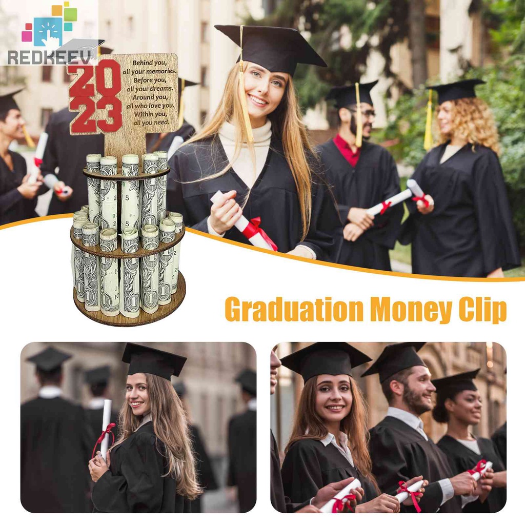 Giá Đỡ Bánh Kem / Tiền Bằng Gỗ Siêu Bền Tiện Dụng Cho Lễ Tốt Nghiệp