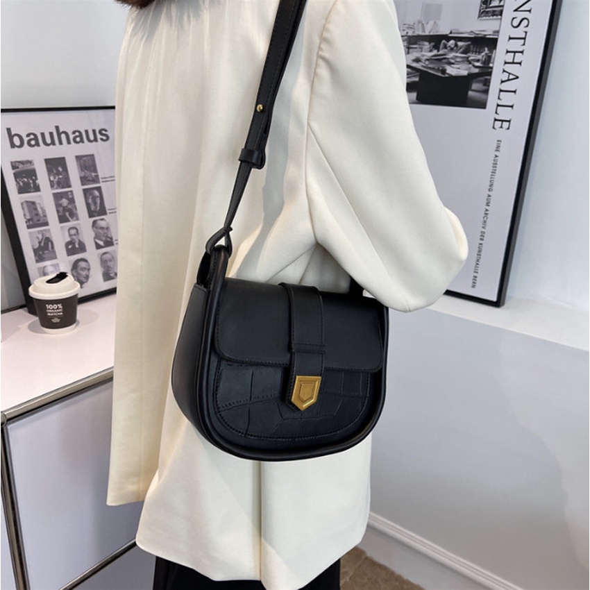 Túi xách nữ đeo chéo da dày giá rẻ đẹp đi chơi phong cách thời trang hàn quốc dễ thương Dáng tròn Bachhoaonline68 621