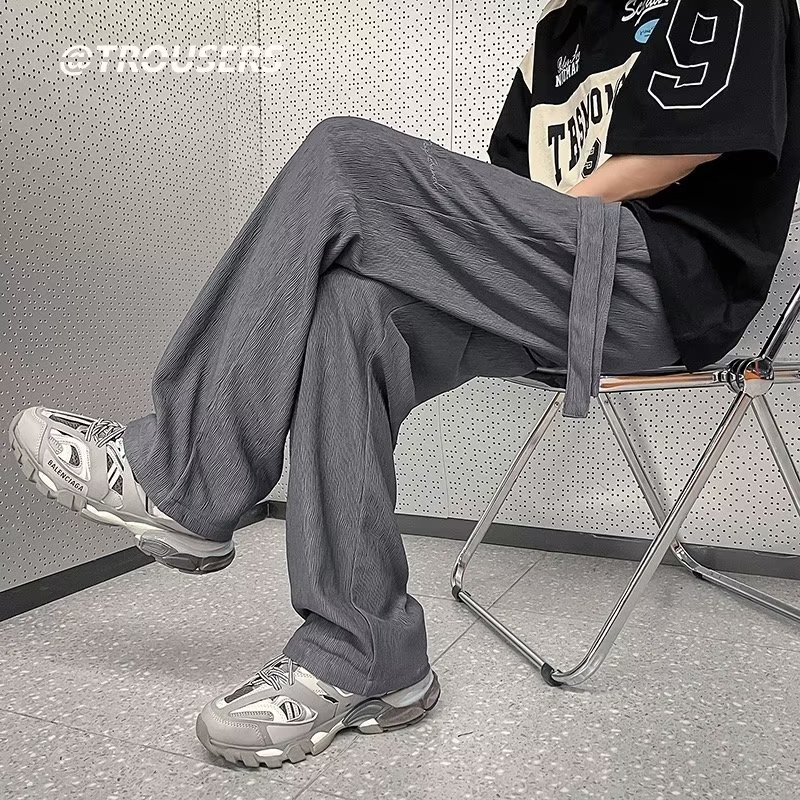 Quần Dài Dáng Rộng Phong Cách Đường Phố Thời Trang Thu Đông Cho Nam