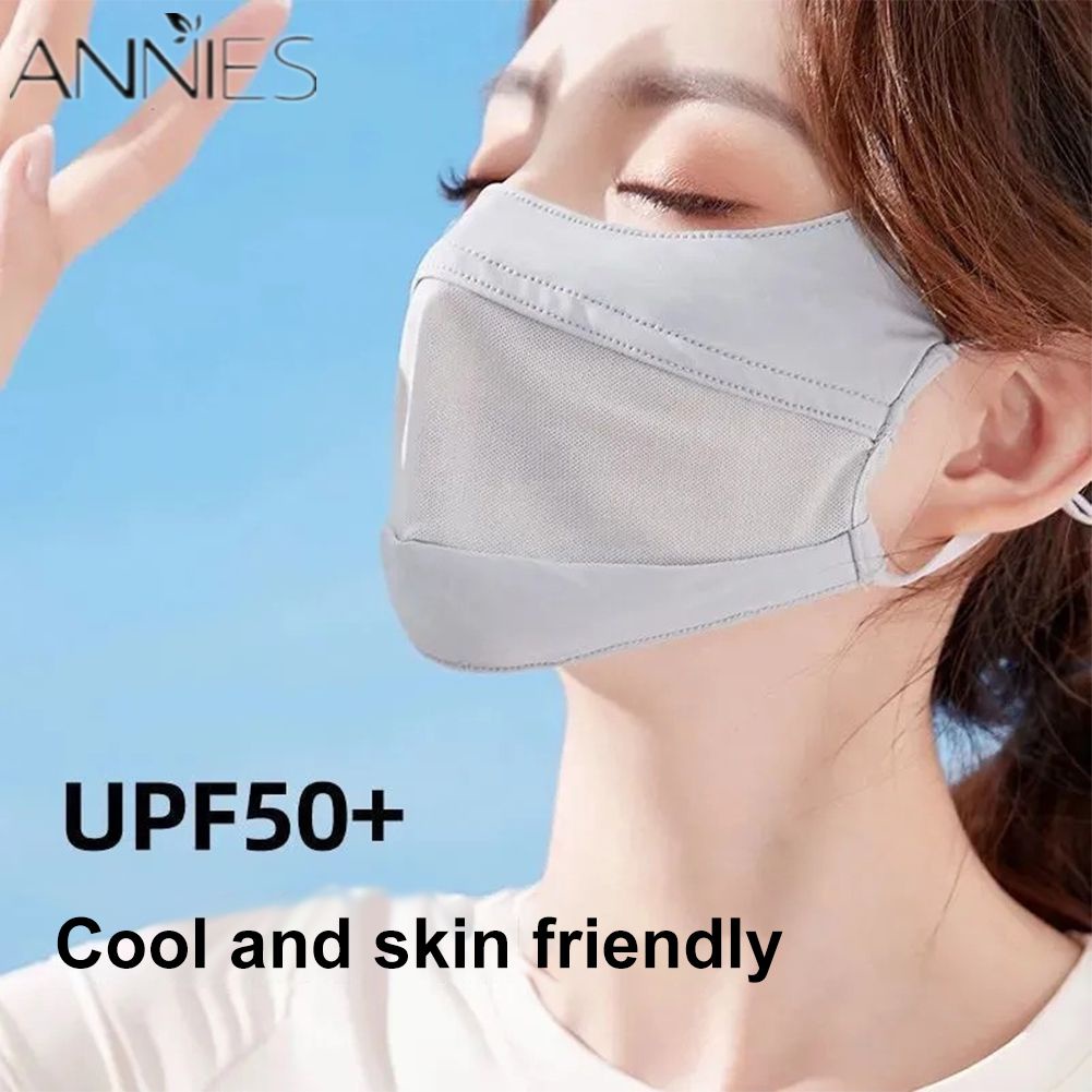 Khẩu Trang Chống Nắng SPF50 + Bằng Lụa Lạnh Thoáng Khí Chống Bụi Có Thể Tái Sử Dụng