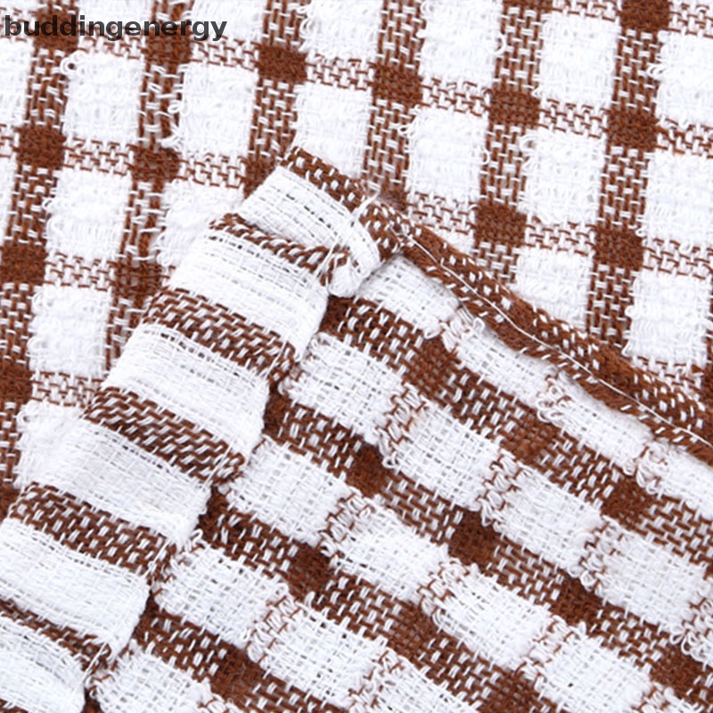 {BUDDI} Set 6 Khăn Cotton Lau Chén Dĩa Thấm Hút Tốt Cho Nhà Bếp {BUDDI}