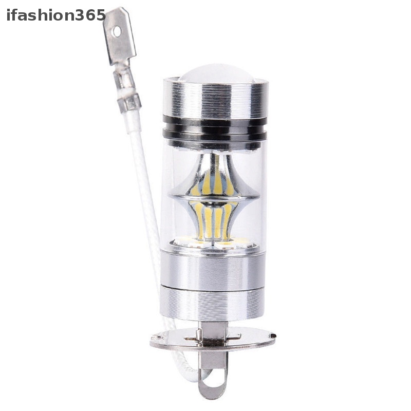 Set 2 Đèn LED Ánh Sáng Trắng 100W H3 2828 DRL 1000LM Năng Lượng Cao Cho Xe Hơi ifashion365