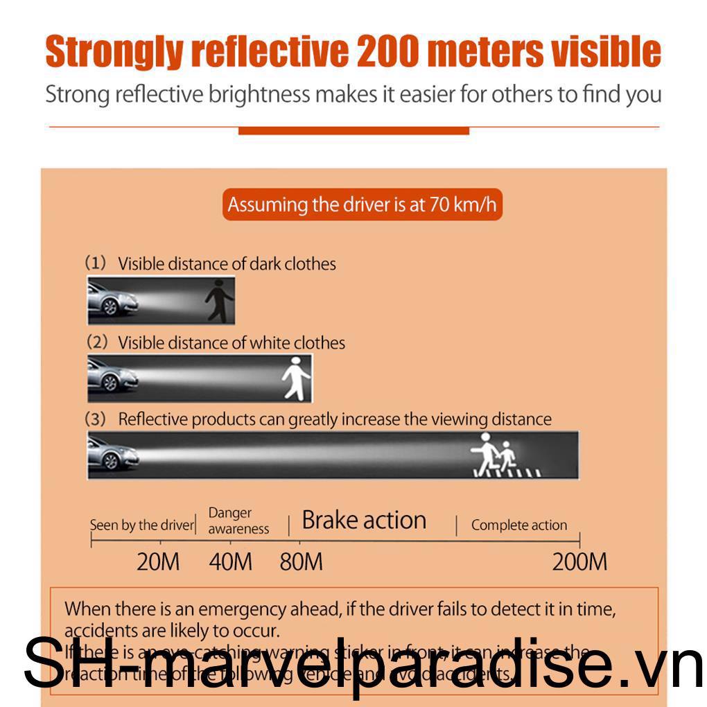 Set 12 Miếng Dán Phản Quang Tự Dính An Toàn Lâu Trôi Trang Trí Xe Đạp