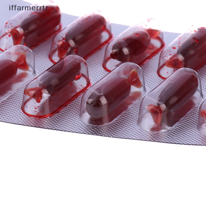 Set 10 Viên Nang Máu Giả Hóa Trang Ma Cà Rồng Cho Halloween