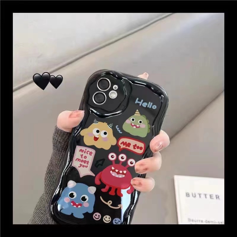 Ốp Điện Thoại Hình Quái Vật Cho iPhone 11Promax 14 13 7 / 8 7plus 11 12 12Pro 8plus 6s 6splus 14plus xr xs max 11Promax